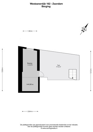Floor plan - Westzanerdijk 162, 1507 AL Zaandam 